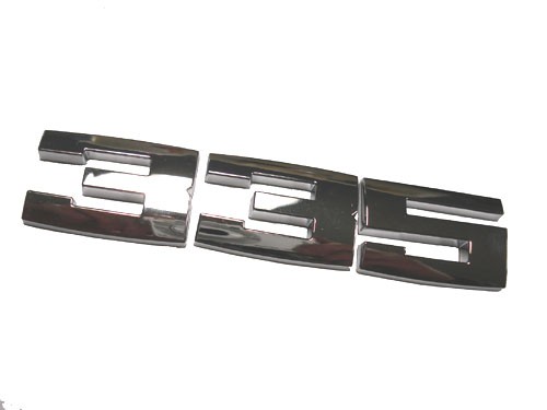 335 Chrome Trunk Emblem