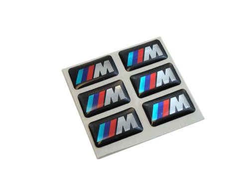 ///M Power Small Rectangular Emblem Decals