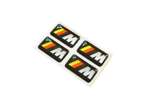 ///M Power German Flag Small Rectangular Emblem Decals