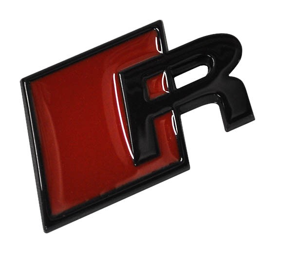 Black Red RS-Line Audi Racing Rear Emblem
