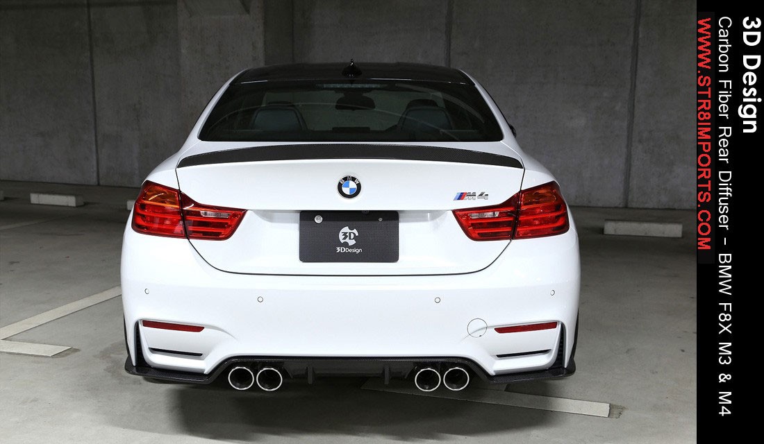 3D Design - Carbon Fiber Rear Diffuser - BMW F8X M3 & M4