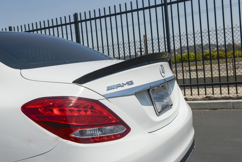 MERCEDES W205 C CLASS V2 CARBON FIBER TRUNK SPOILER