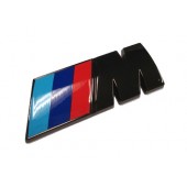 ///M Power Black Chrome Emblem
