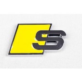 Chrome S Emblem With Colored Flag