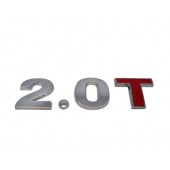 Chrome 2.0T Emblem with Red T
