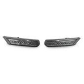 Crystal Smoked Amber LED Front Bumper Sidemarkers for 986 Boxster & 996 Carrera