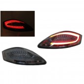 981 Style All Smoked Light Bar LED Taillights for 987 Boxster & Cayman