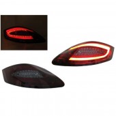 981 Style Red / Smoked Light Bar LED Taillights for 987 Boxster & Cayman