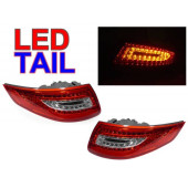 Crystal Red / Clear LED Taillights for 997