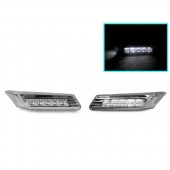 Clear Whte LED Bumper Sidemarkers for 997 Carrera & 987 Boxster & Cayman
