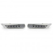 Crystal Clear White LED Front Bumper Sidemarkers for 986 Boxster & 996 Carrera